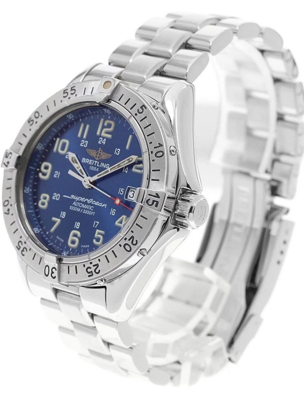 BREITLING Super Ocean A17040 Date Blue Dial Automatic Men's Watch_950318